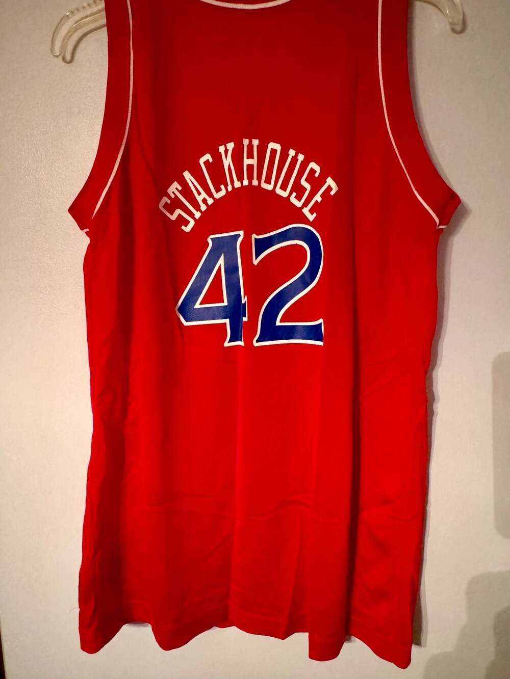 vintage 90s stackhouse sixers jersey champion USA NBA retro streetwear Y2K